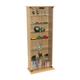 WATSONS BOSTON - 116 DVD/ 316 CD Book Storage Shelves Glass/Collectable Display Cabinet - Beech