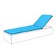Gardenista Garden Sun Lounger Furniture Cushion Pad | Water Resistant and Breathable Easy Clean Fabric for Outdoors | Patio Outdoor/Indoor Seat Pad | Wood/Plastic Lounger Pads (2 Piece, Turquoise)