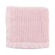 The Wool Company Wool Cellular Blanket - 100% Pure New Wool Bed Blankets with Satin Trim - Super-King 280 x 305 cm Powder Pink - Made in England