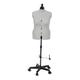 Sewing Online Adjustable Dressmakers Dummy, Celine Standard Plus in Grey Fabric with Hem Marker, Dress Form Sizes - Pin, Measure, Fit and Display your Clothes on this Tailors Dummy - FG962
