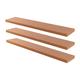 Harbour Housewares Floating Wall Shelves - 120cm - Brown - Pack of 6 - Wall Mounted Modern Storage Organiser Shelf Set for Office, Bedroom, Living Room, and Kitchen