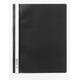 Durable Clear View A4 Document Folder Black | Transparent Front Cover | Pack of 25 Folders | Perfect For Holding A4 Punched Documents
