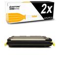 Eurotone 2x Print Cartridges remanufactured replacement for HP Color Laserjet 4700 DN DTN N PLUS replaces yellow Q5952A non oem
