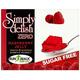 Simply Delish, Sugar-Free Jelly Dessert - Vegan, Gluten and Fat-Free, Raspberry Flavour - Pack of 24, Keto Friendly Sweets