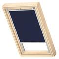 VELUX Original Roof Window Blackout Blind for MK08, Dark Blue, with Grey Guide Rail