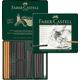 Faber-Castell Pitt Charcoal Professional Quality 24-Piece Set of Natural Drawing Charcoal Sticks and Charcoal Pencils in a Range of Hardness