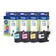 Brother LC-221BK/LC-221C/LC-221M/LC-221Y Inkjet Cartridge, Black/Cyan/Magenta/Yellow, Multi-Pack, Standard Yield, Includes 4 x Inkjet Cartridges, Brother Genuine Supplies LC221VALBPDR