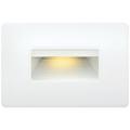 Hinkley Luna Low Voltage Satin White Step Light