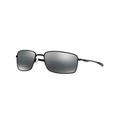 Oakley Men'S Mod. 4075 Sun Square Wire 407501 60 Rectangular Sunglasses 60, Black/Black Iridium