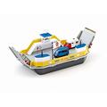 siku 1750, Car Ferry, 1:50, Metal/Plastic, Incl. 2 toy cars, Yellow/Grey, Floatable, Movable ramps