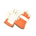 Seattle Glove 1360ID0-L Premium Select Shoulder Leather Palm Glove- Orange- Large - Pack of 12
