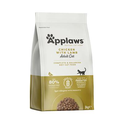 2kg Adult mit Huhn & Lamm Applaws Katzenfutter trocken
