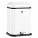 Wesco Singleboy 3.4 Gallon Step On Bathroom Trash Can Stainless Steel in White | 16.54 H x 11.8 W x 10.63 D in | Wayfair 132-212-01