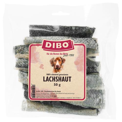 8x50g Dibo Lachshaut Hundesnacks
