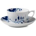 Royal Copenhagen Cup with Saucer Tea/Capuccino 28 Cl, Blue, 1 Piece (Pack of 1)