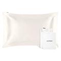 LILYSILK Oxford Silk Standard Pillowcase 19 Momme Charmeuse Pure Mulberry Silk Pillow Case Cover Fabric Double-side Ivory 50x75 cm