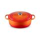 Le Creuset Signature Enamelled Cast Iron Oval Casserole Dish With Lid, 31 cm, 6.3 Litre, Volcanic, 21178310902430