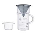 Kinto Pour-Over Coffee Jug with Stainless Steel Filter - Slow Coffee Style