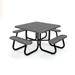 Frog Furnishings Cora Square Outdoor Table Plastic in Gray | Wayfair PB 4GRASQPIC