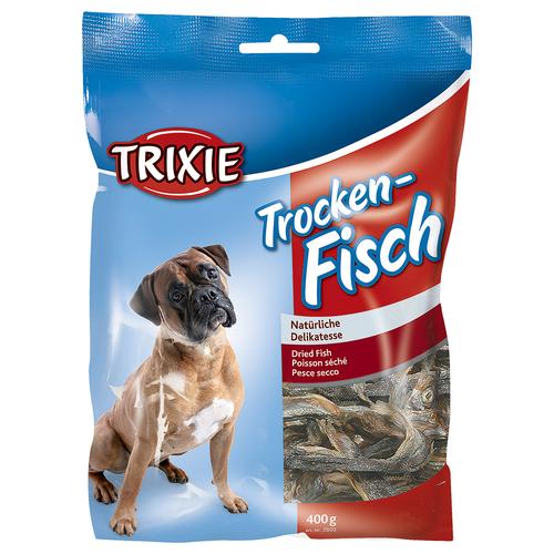 6x400g Trockenfisch-Sprotten Trixie Hundesnack getreidefrei