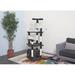 Go Pet Club 65.5" Cat Tree Manufactured Wood in Gray/Black | 65.5 H x 28.5 W x 29 D in | Wayfair F3033