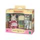 Sylvanian Families 5014 Schokoladenhasen Mutter mit Kühlschrank - Puppenhaus Spielset Mehrfarbig