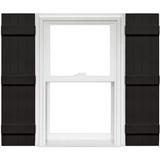 Mid America 4 Board and Batten Joined Vinyl Shutters (1 Pair) In Stock Now 14 x 59 002 Black