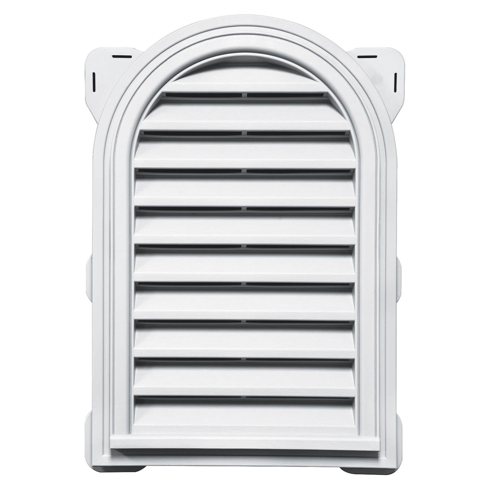 Mid America Round Top Vinyl Gable Vents Special Order 22x32 - 001 White