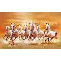 Art Factory The Seven Horse Vaastu Painting 24" x 12"