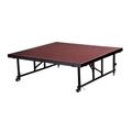 National Public Seating Portable 4' x 4' Height Adjustable Stage | 24 H x 48 W in | Wayfair TFXS48481624C-40