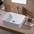 Luxier 19" Rectangular Ceramic Bathroom Vessel Sink | 5.5 H x 14.75 D in | Wayfair CS-013