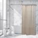 Evideco Solid Colors Extra Long Shower Curtain Polyester w/ Matching Hooks Polyester in Gray/Brown | 79 H x 71 W in | Wayfair 1204165