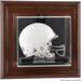 Illinois Fighting Illini Brown Framed Wall-Mountable Mini Helmet Display Case