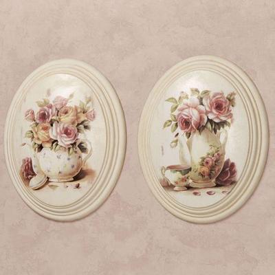 Gracelyn Wall Plaques Multi Pastel Set of Two, Set...