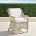 Set of 2 Hampton Dining Arm Chair in Ivory Finish - Rain Resort Stripe Black - Frontgate