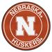 FANMATS NCAA University of Nebraska Roundel 27 in. x 27 in. Non-Slip Indoor Only Mat Synthetics in Pink/Red | 27 W x 27 D in | Wayfair 18626