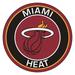 FANMATS NBA Miami Heat Roundel 27 in. x 27 in. Non-Slip Indoor Only Mat Synthetics in Black/Brown/Red | 27 W x 27 D in | Wayfair 18841