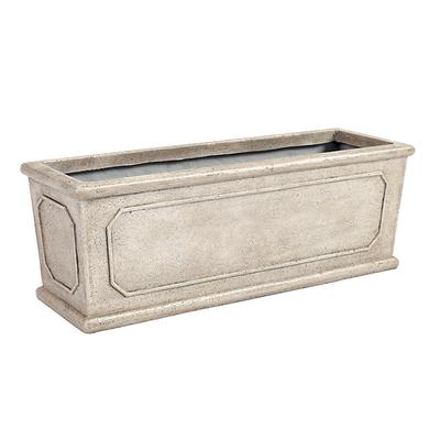 Rodin Rectangular Planter - Stone, Large - Ballard Designs