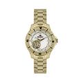 Rotary Women's Swiss Made Quartz Watch with Silver Dial Analogue Display and Gold Plated Stainless Steel Bracelet ALB90073/A/41