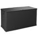 Toomax Multibox Rattan 420L Black Garden Furniture Storage Box Deck Box, Outdoor Cushion Box Weather Resistant Garden Box 420 Litres, H 63.5 X W 119.3 X D 55.8cm