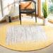 Yellow 48 x 0.25 in Area Rug - Highland Dunes Paynter Handmade Flatweave Cotton Ivory/Area Rug Cotton | 48 W x 0.25 D in | Wayfair