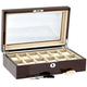 Mahogany Watch Collectors Box for 12 watches by Tempus The