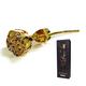Mikamax – 24k Gold Rose – Golden Rose – Real Rose Dipped into Gold - Certificate of Authenticity – Dimensions Gold Rose 7-8 inches - Luxurious Box size: 32 x 5 x 11 cm