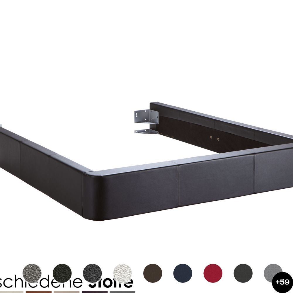 Hasena Dream-Line Bettrahmen Ciara 28/3S 180x200 cm / PK3 Casual 334 Carbon