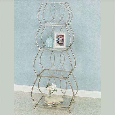 Krysta Etagere Champagne Gold 4 Tier, 4 Tier, Champagne Gold