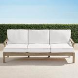 Cassara Sofa with Cushions in Weathered Finish - Rain Resort Stripe Black - Frontgate