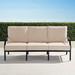 Grayson Sofa with Cushions in Black Finish - Performance Rumor Snow - Frontgate