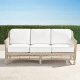 Hampton Sofa in Ivory Finish - Linen Flax with Logic Bone Piping, Standard - Frontgate
