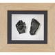 BabyRice 3D Baby Boy Casting Kit Solid Oak Wood Frame Pewter Foot Casts