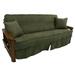 Blazing Needles Picasso Box Cushion Futon Slipcover Microfiber/Microsuede in Green | 54 W x 75 D in | Wayfair 9671-CD-MS-HG